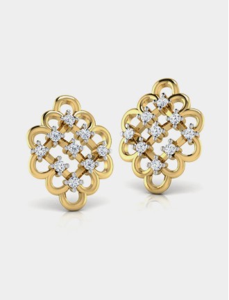 Gold Diamond Earring