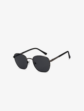 Gunmetal Square Sunglasses