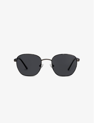 Gunmetal Square Sunglasses