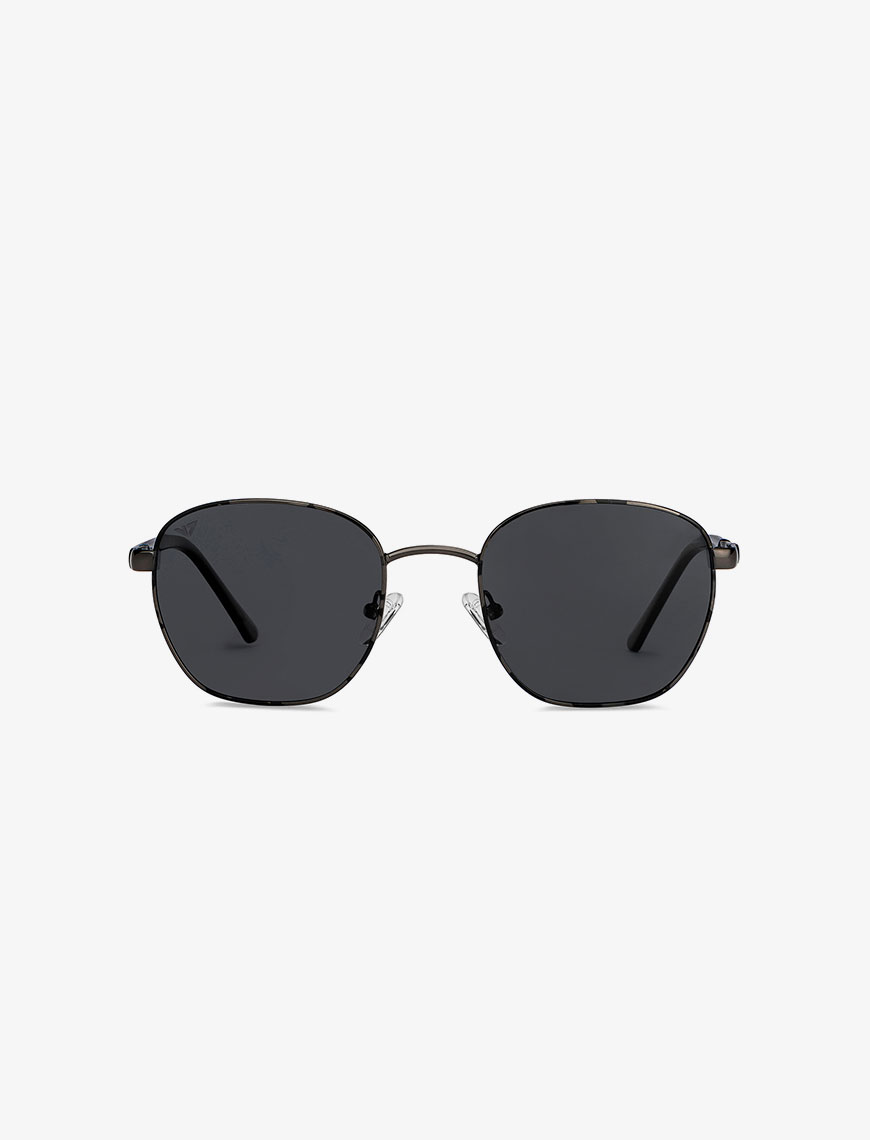 Gunmetal Square Sunglasses