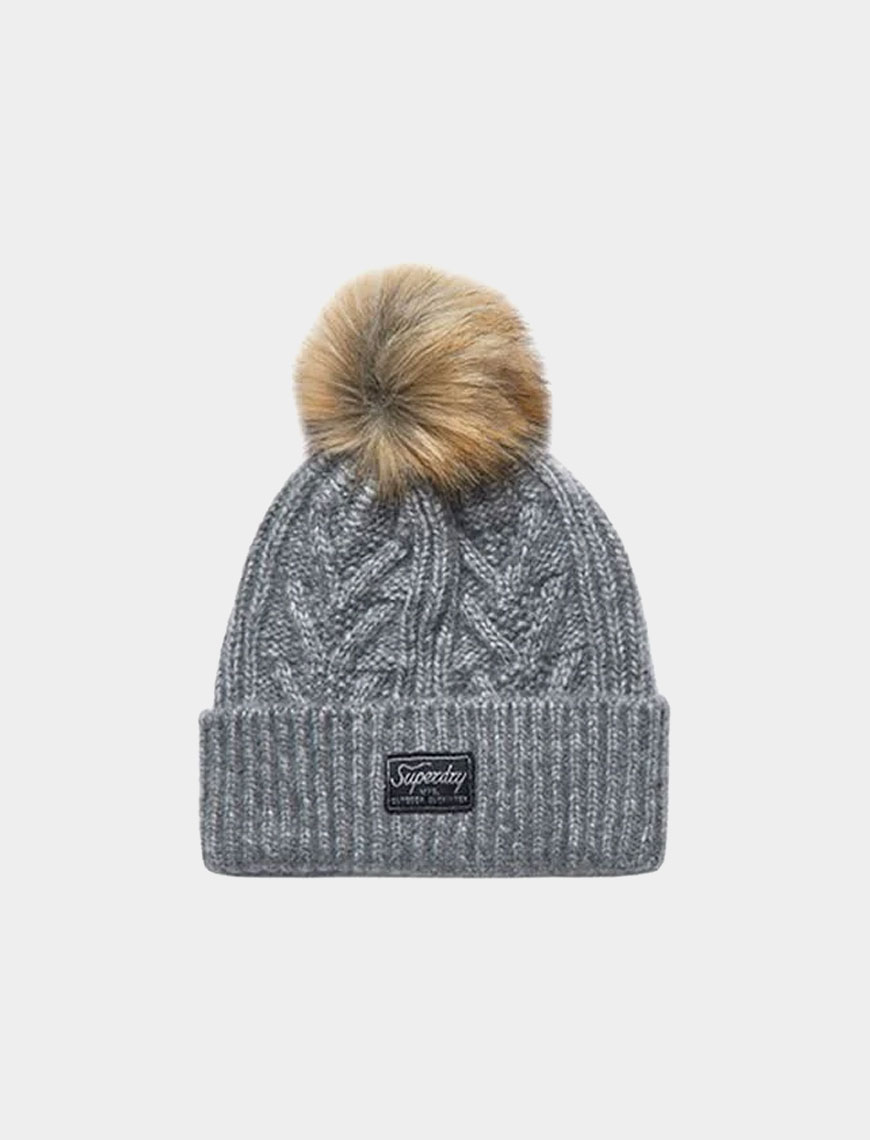 Cable Lux Beanie Grey