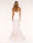 Sapphira Sequin Gown - White 