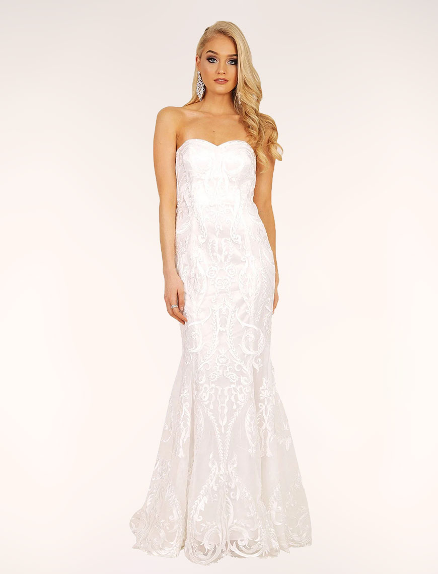 Isabella Lace Ivory Gown