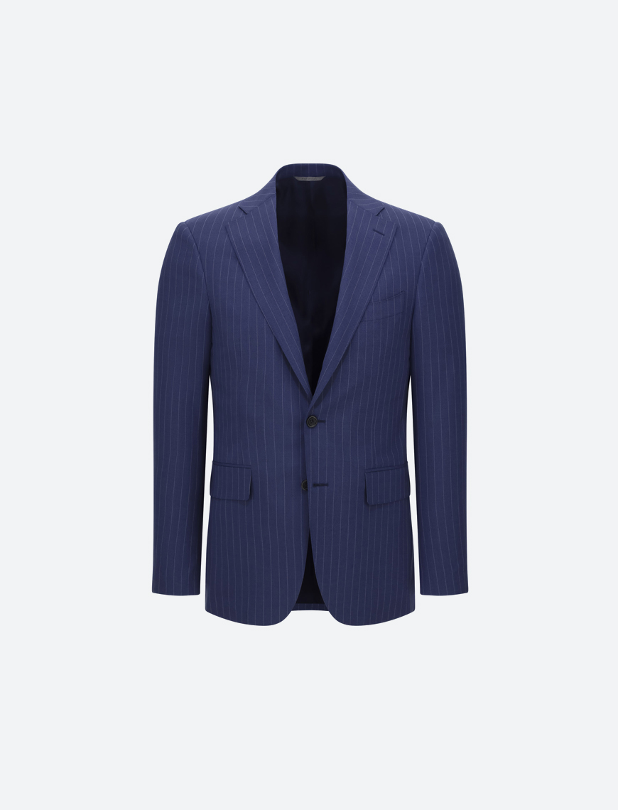 Blue Slim Vent Suit