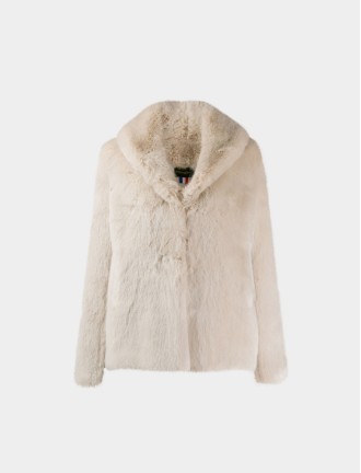 faux-shearling single coat