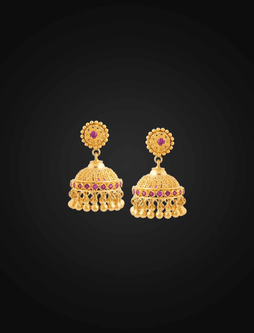 Copper Gold Plated Earrings