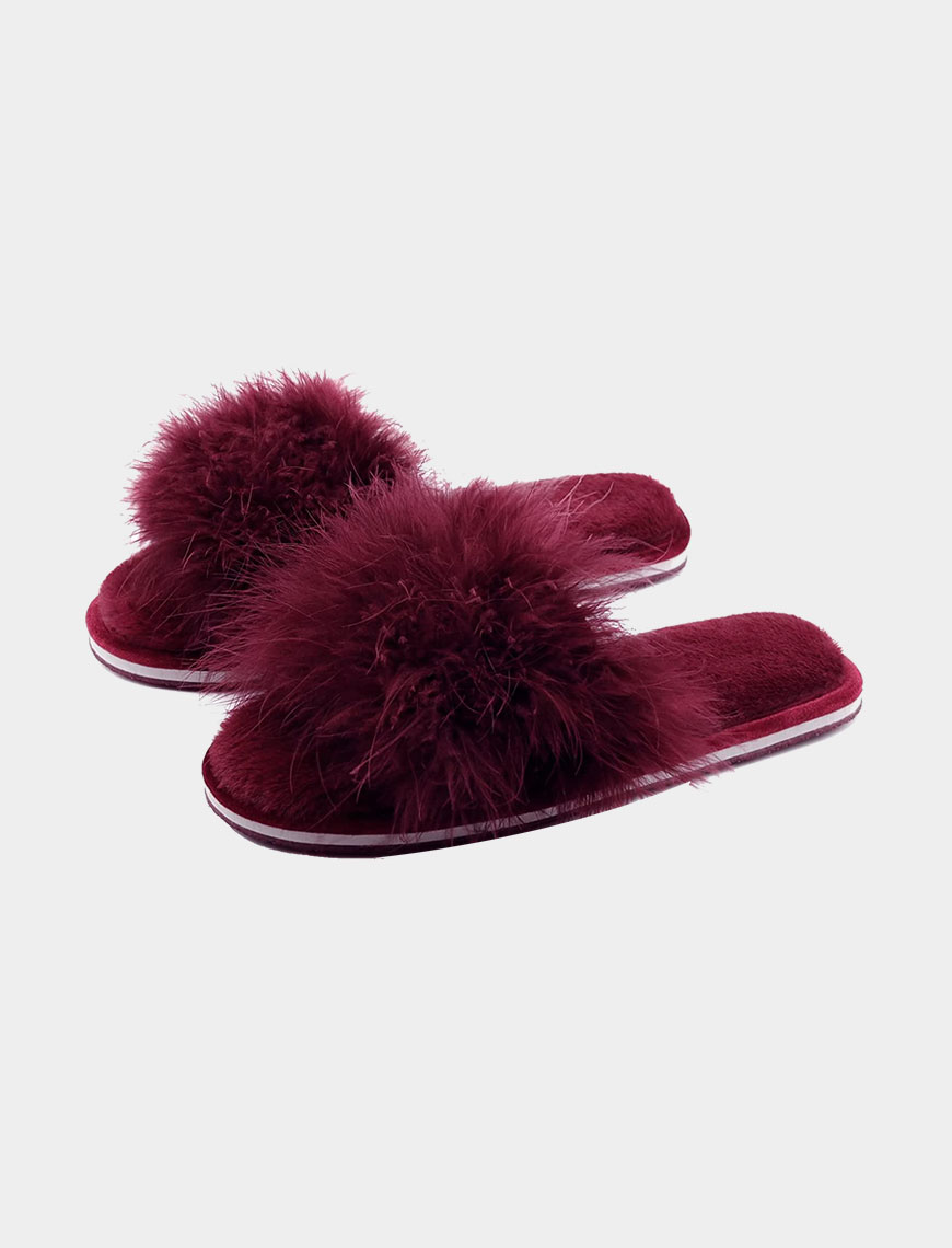 Furry Slippers for Women and Girls