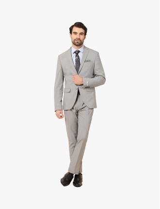 Single Gray Vent Suit