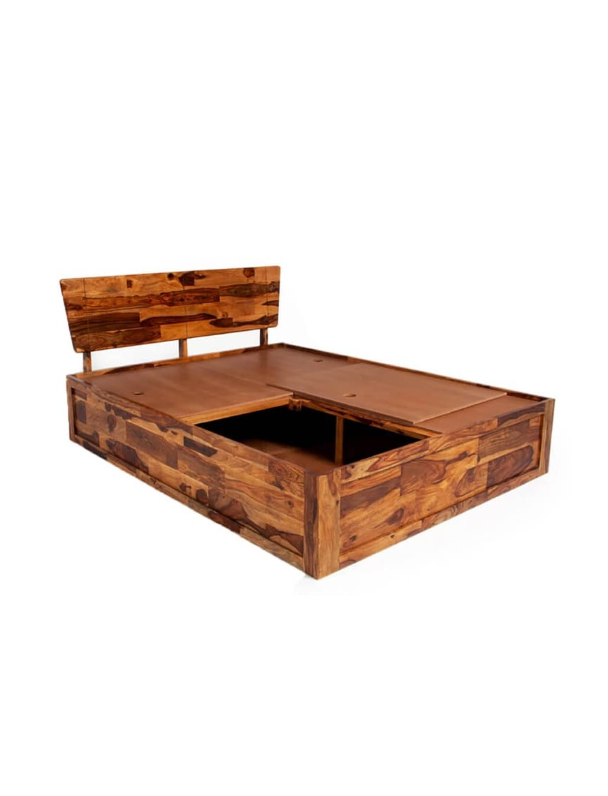 Wood Storage Queen Bed