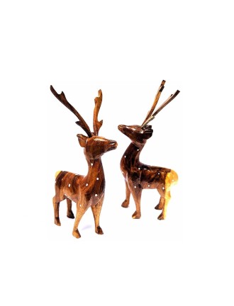 Wooden Deer Showpiece