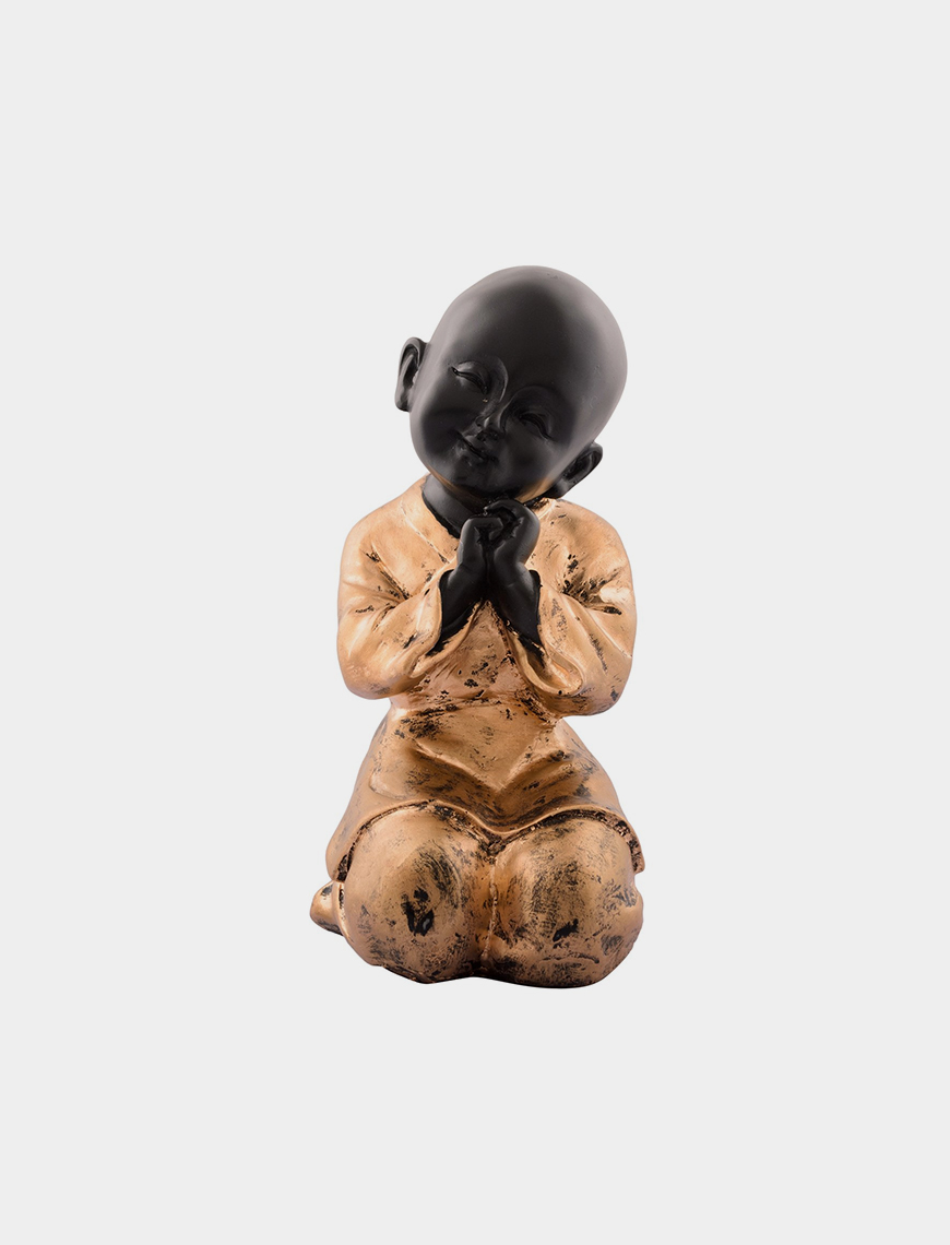 Polyresin Praying Child Monk