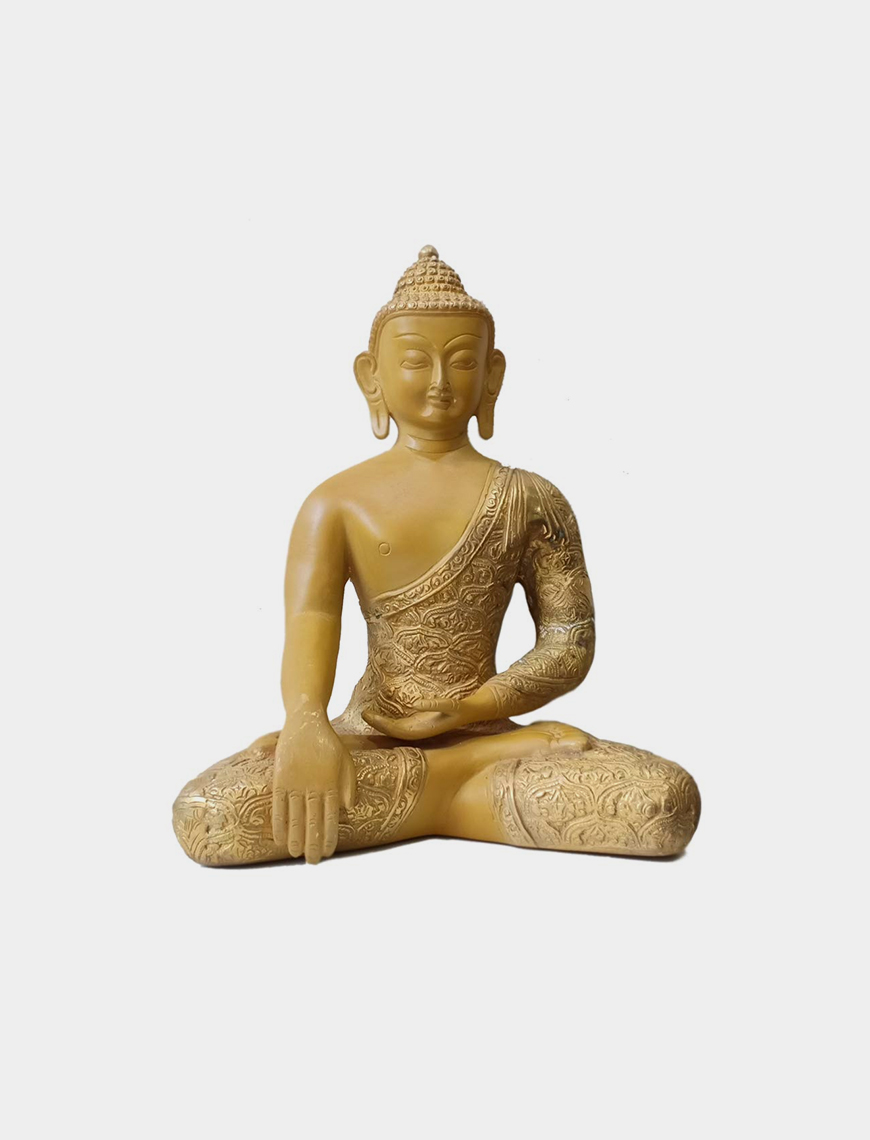 Gautam Buddha Brass Statue