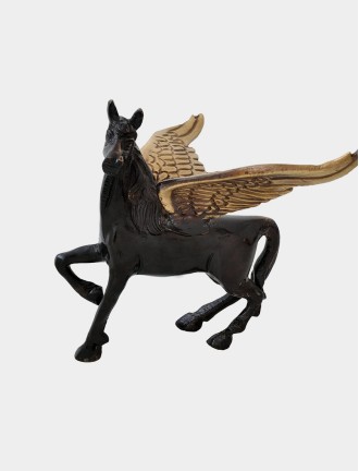 Black Angel Horse Showpiece