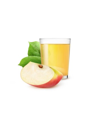 Apple juice and slices