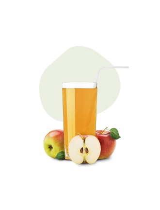 Apple juice and slices