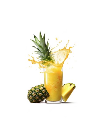 Pineapple juice with splashes