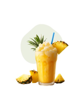 Pineapple juice with splashes