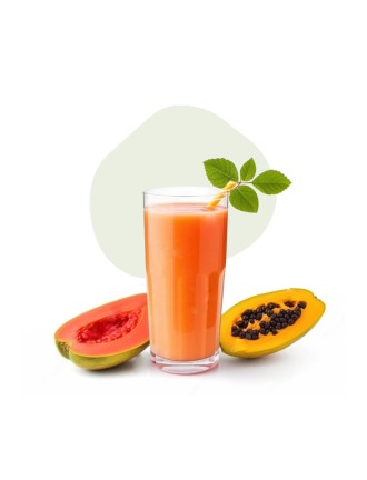 Papaya juice with isolated