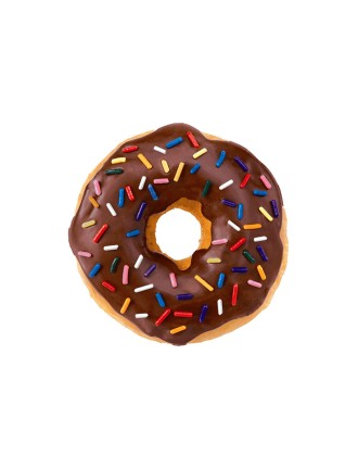 Brown Donut Coaster