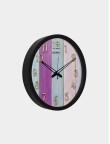 Rustic flower brown Clock