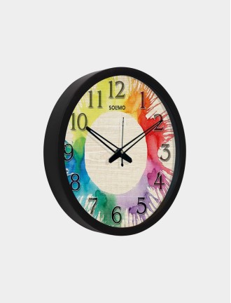 Colorful Rangoli Clock