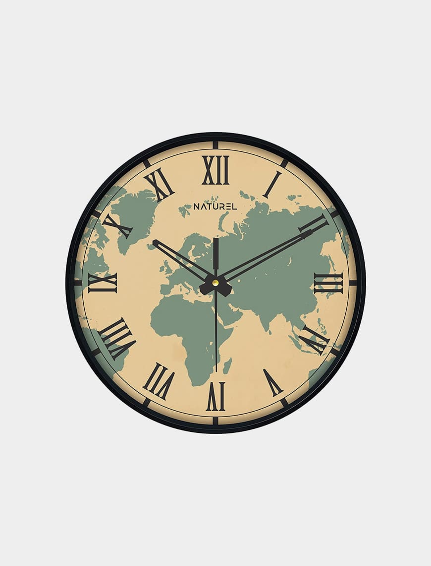 World Clock Old Map