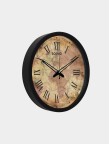 Rustic flower brown Clock