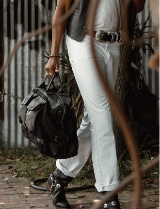 Canvas and Leather Travel Duffle
