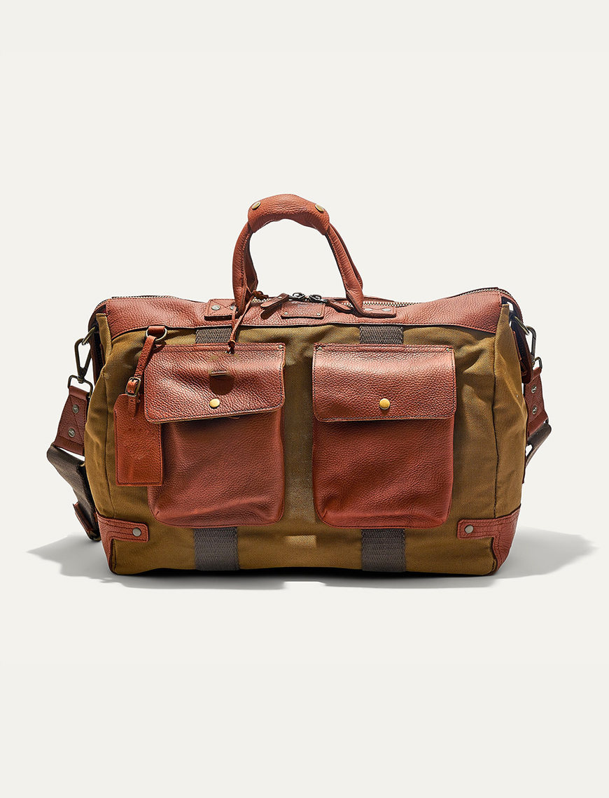 Canvas and Leather Travel Duffle