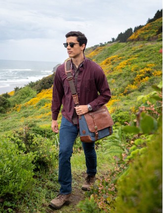 Wallace Canvas And Leather Messenger