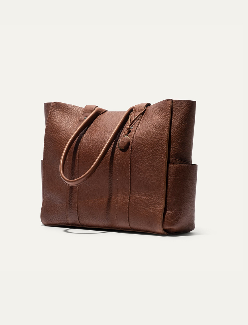 All Leather Utility Tote