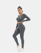 Grey Solid Sports Shorts for Active Women