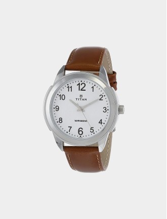 Titan Quartz Analog White