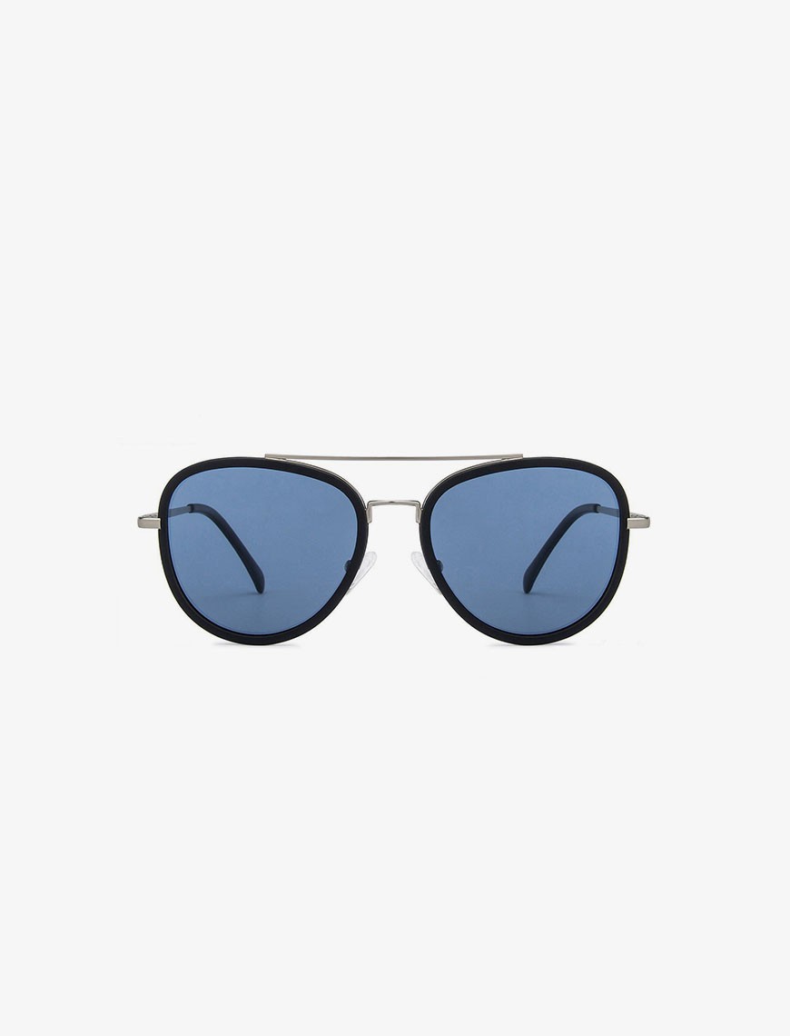 Matte Silver Sunglasses