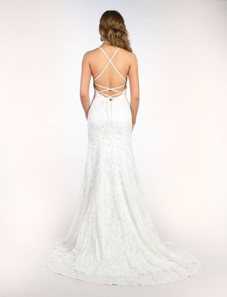 Amora Crepe Gown with Split