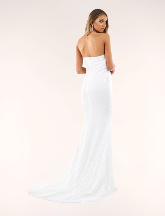 Estellina Front Sequin Gown