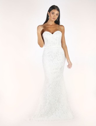 Isabella Lace Ivory Gown