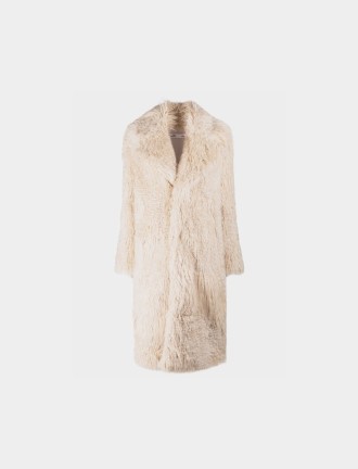 Faux shearling teddy coat