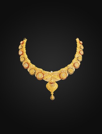Malabar Gold Studded Necklace