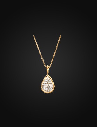 Drop Shape Pendant with Chain