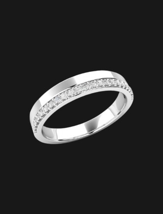 Silver and Diamond Ring