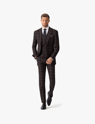 Peak Lapel Gray Suit