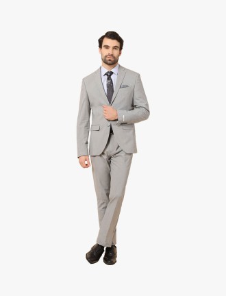 Single Gray Vent Suit