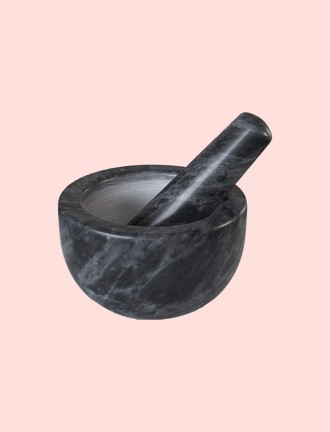 Grey Marble Mortar & Pestle