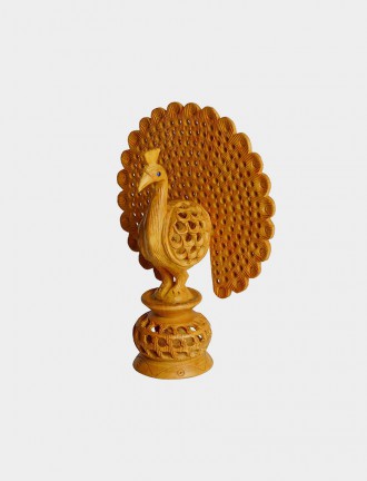 Wooden Dancing Peacock Jali
