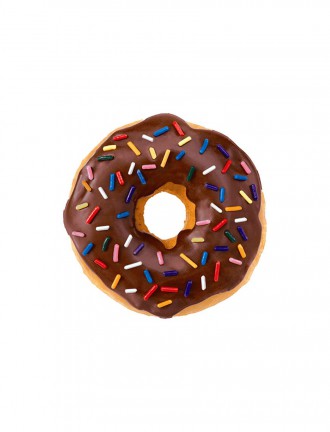 Brown Donut Coaster