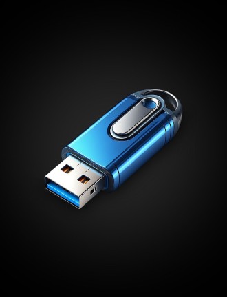 Blue Usb Flash Drive